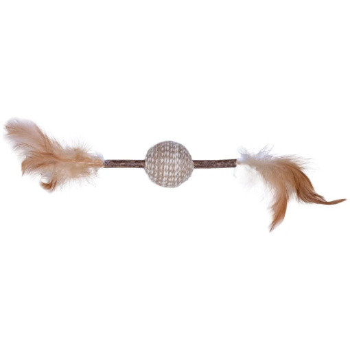 Pinne med Boll, Fjädrar och Rassel - Pinne