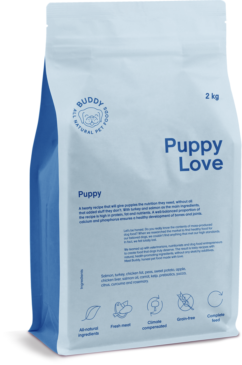 Puppy Love Torrfoder för Hund - 2 kg