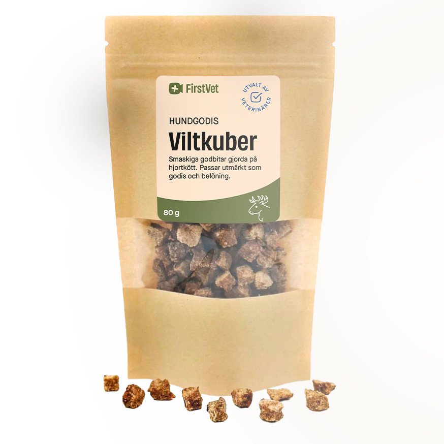 Hundgodis i storpack – Viltkuber / 10 x 80 g