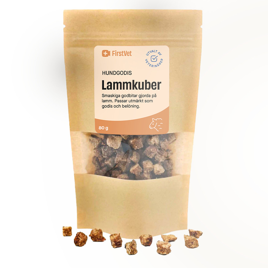 Hundgodis i storpack – Lammkuber / 15 x 80 g