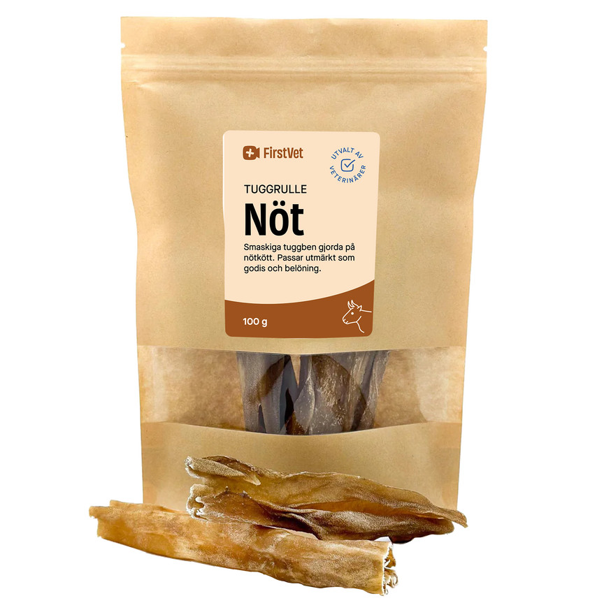 Tuggrullar för hund i storpack – Tuggrulle Nöt / 10 st x 100 g