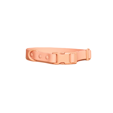 Waterproof Quick Release Dog Collar - Peach - S