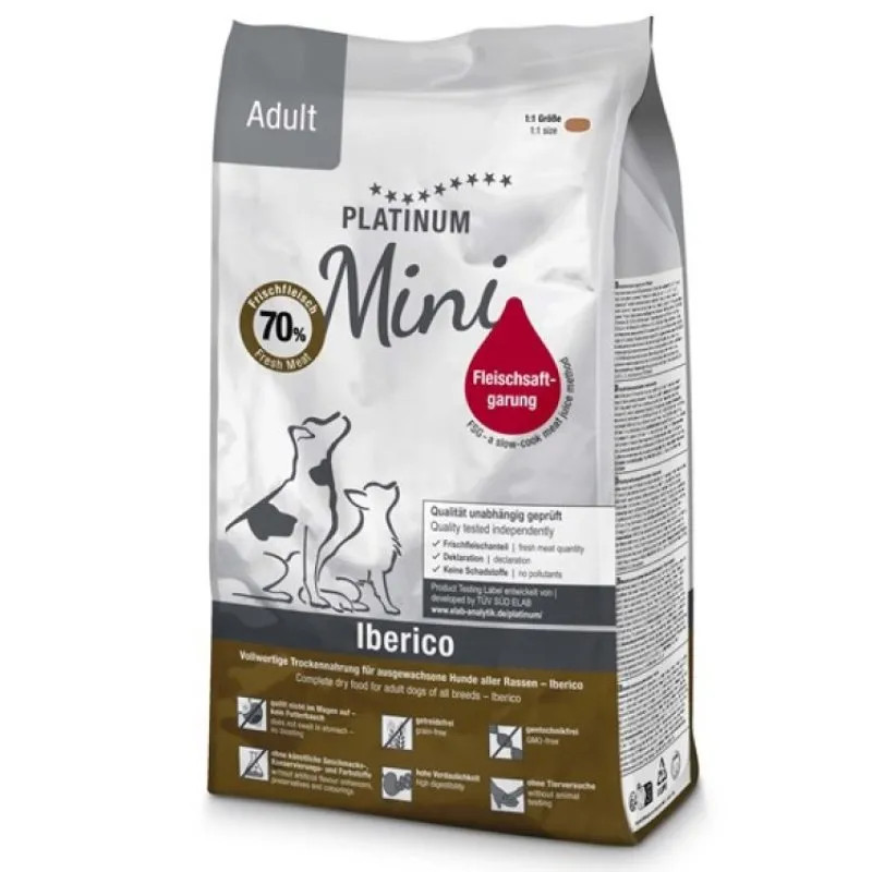 Preview of Platinum Mini Adult Iberico+Greens torrfoder - 900 g