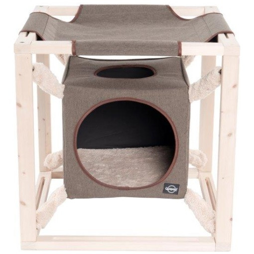 Kattklös Kub med Hammock Olivgrön - M