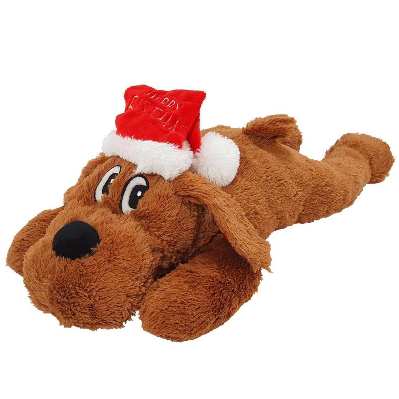 Xmas Dog Brown XL Hundleksak - 42 cm
