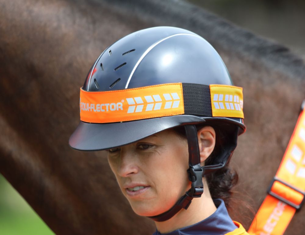 Equi-Flector Reflex Hjälmband - Orange | Djurtyp - Häst - Utrustning - Reflexer och Lampor | DogStyle