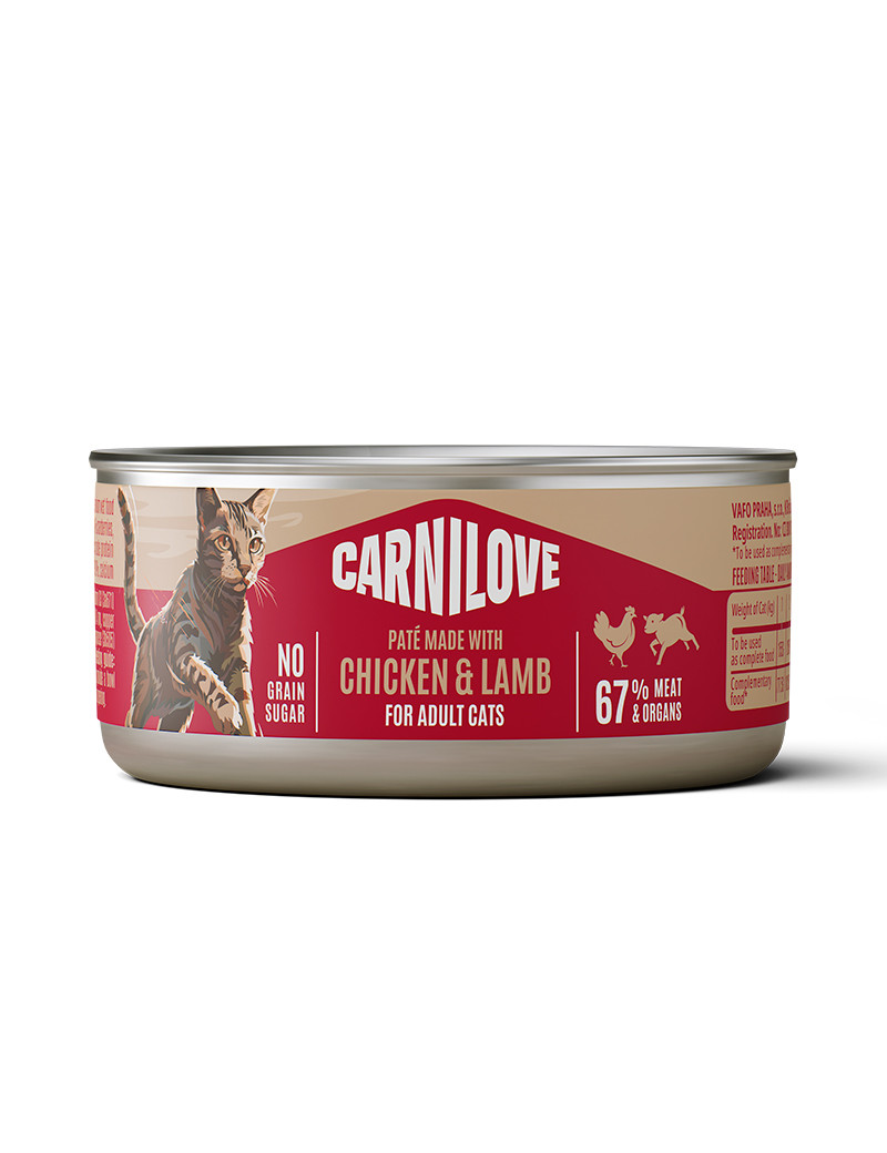 Chicken & Lamb Adult Våtfoder för Katt - 12 st x 100 g