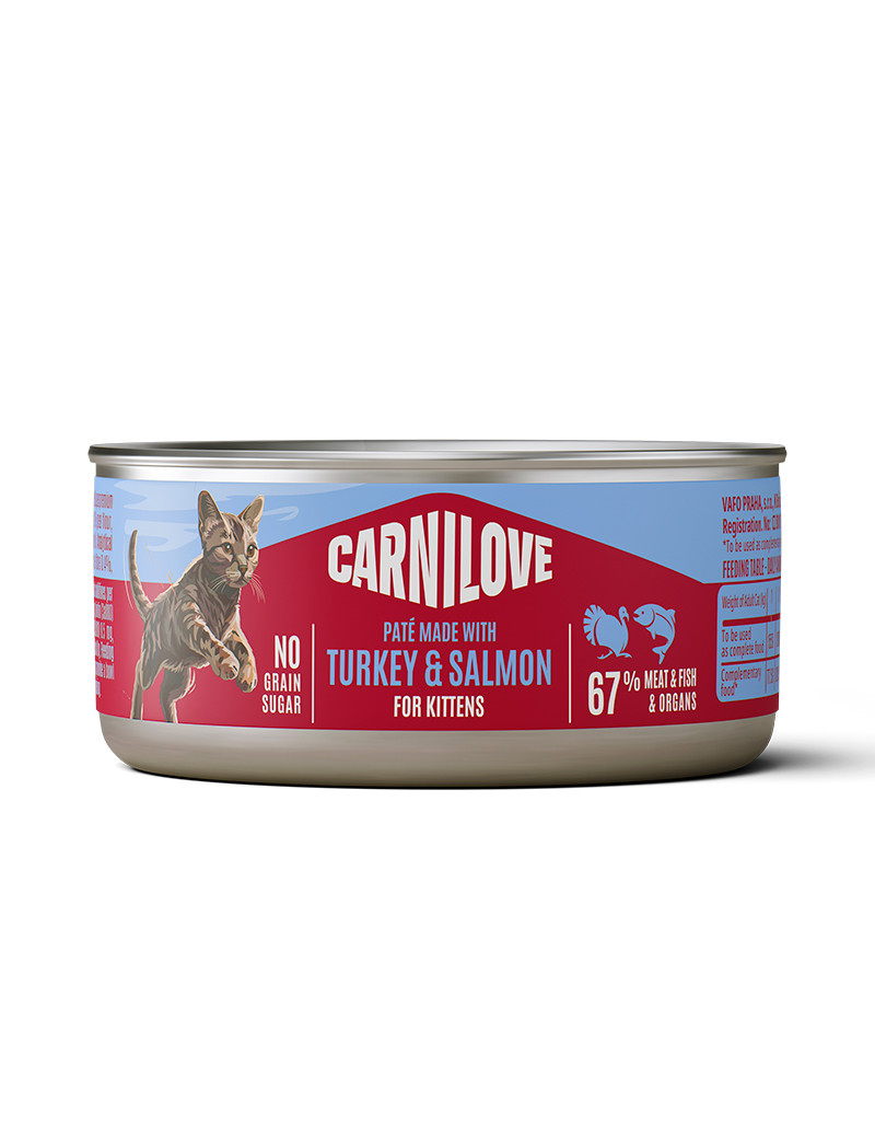 Turkey & Salmon Kitten Våtfoder för Kattunge - 12 st x 100 g