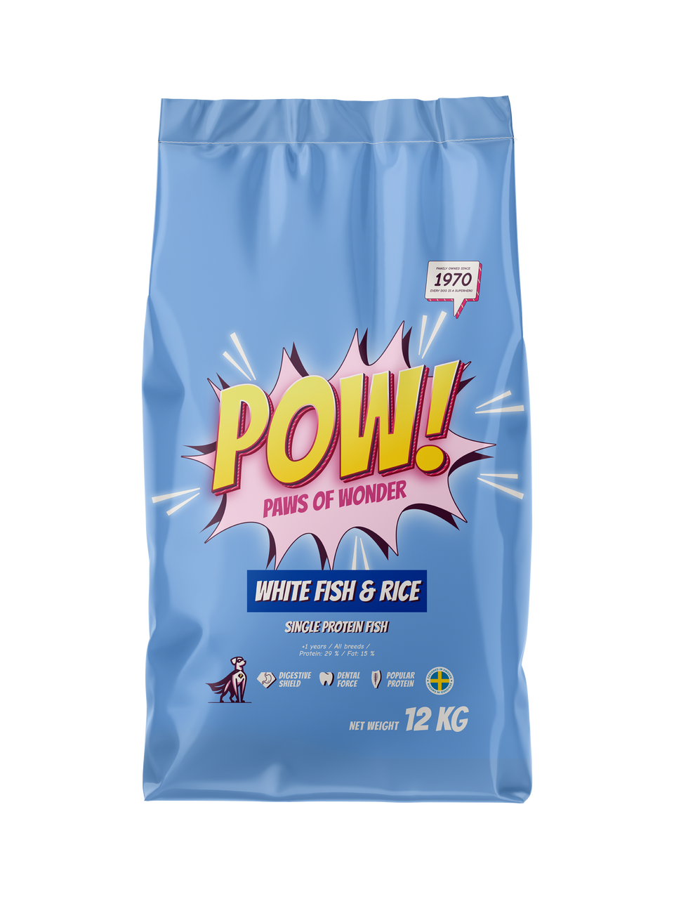 Dog Adult White Fish & Rice Torrfoder för Hund - 12 kg | Djurtyp - Hund - Hundmat - Torrfoder | DogStyle