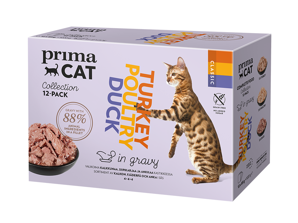 Multipack Fågel i sås kattfoder - 12x85g