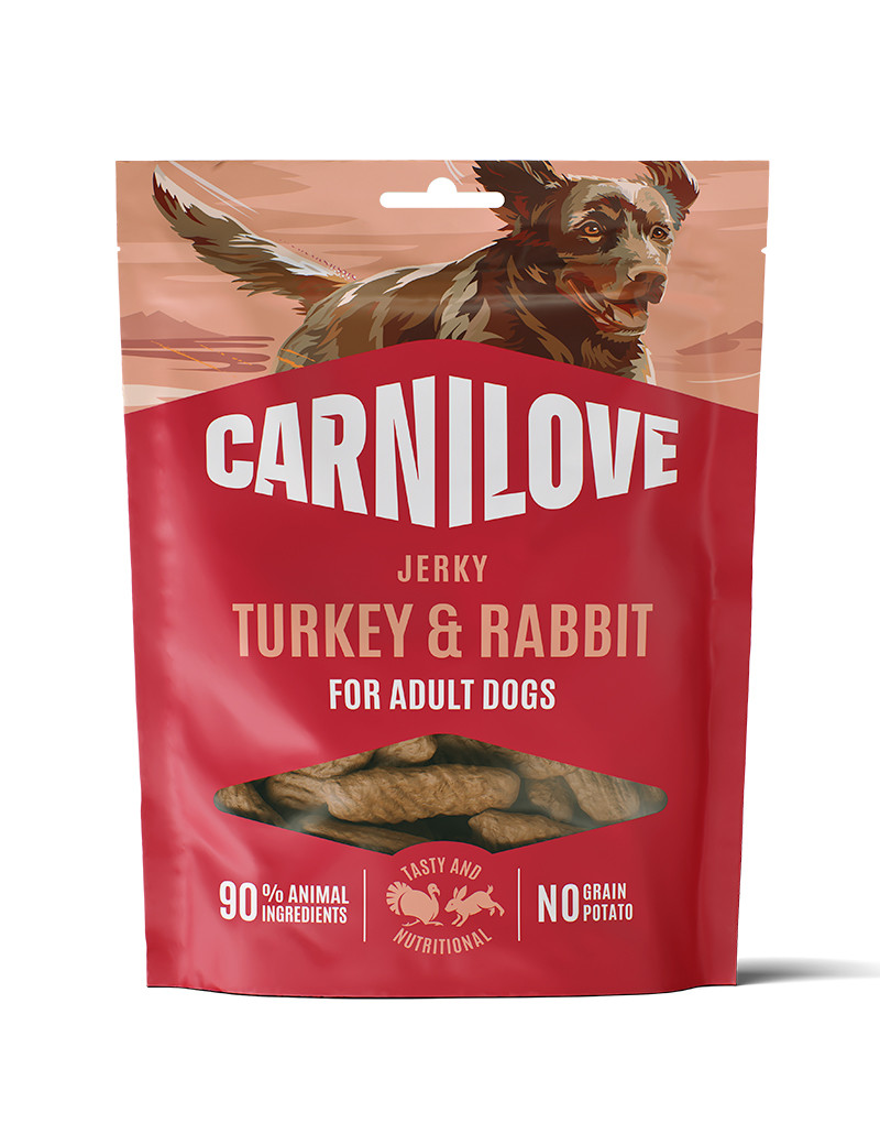 Meat Jerky Bar Hundgodis Kalkon & Kanin - 100 g