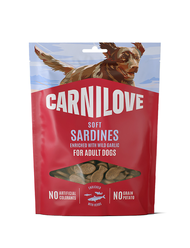 Semi Moist Snack Hundgodis Sardiner - 200 g