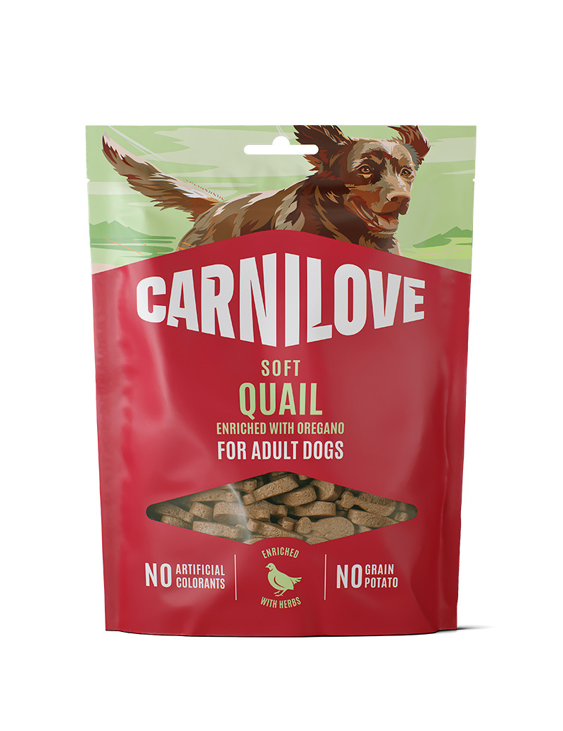 Semi Moist Snack Hundgodis Vaktel - 200 g