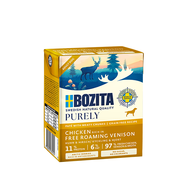 Purely Adult Paté Chicken/Venision Våtfoder för Hund - 6 x 370 g