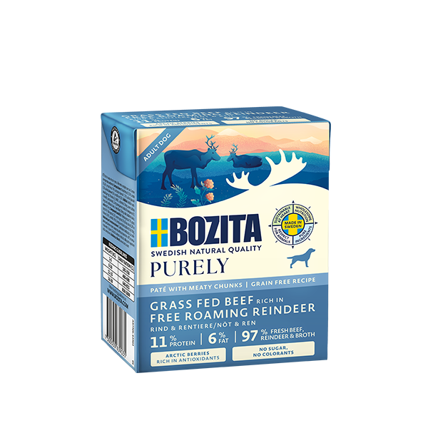 Purely Adult Paté Beef/Reindeer Våtfoder för Hund - 6 x 370 g