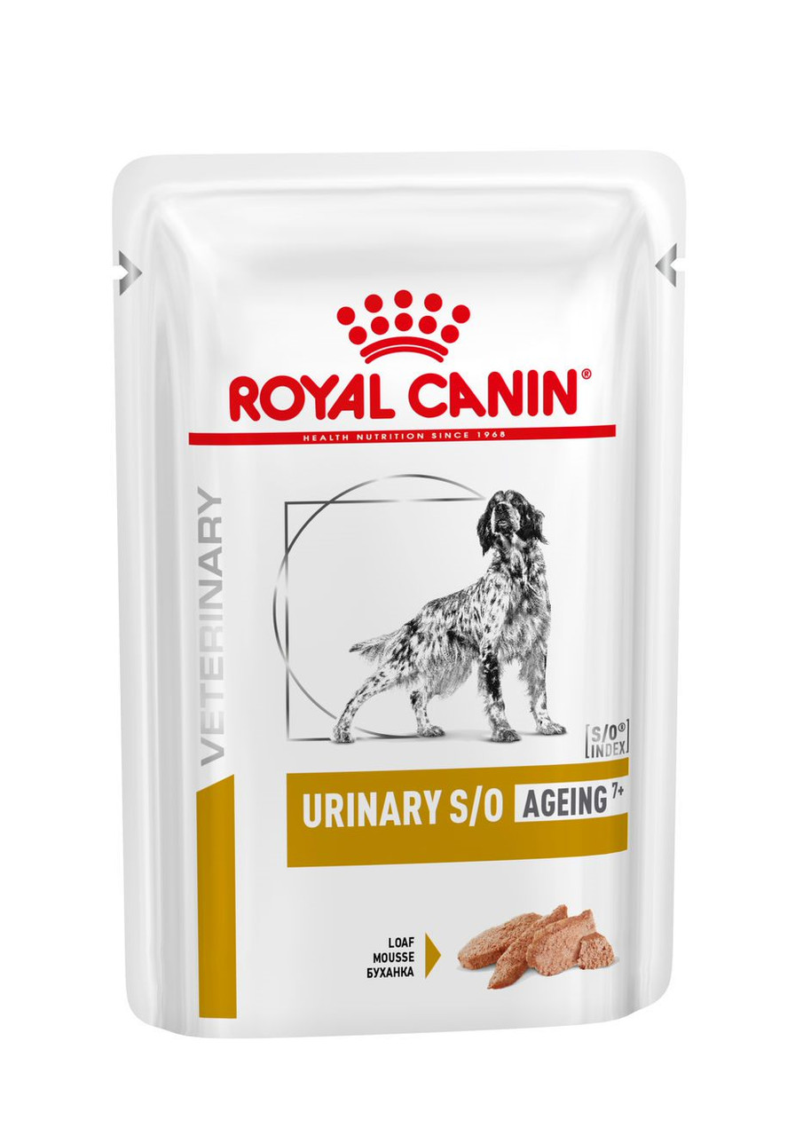 Veterinary Diets Dog Urinary S/O Ageing Loaf Pouch – 12 x 85g