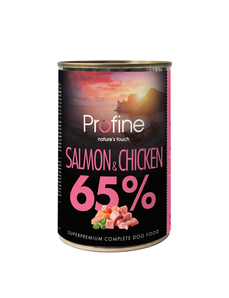 Salmon & Chicken V&aring;tfoder till Hund - 6 x 400 g