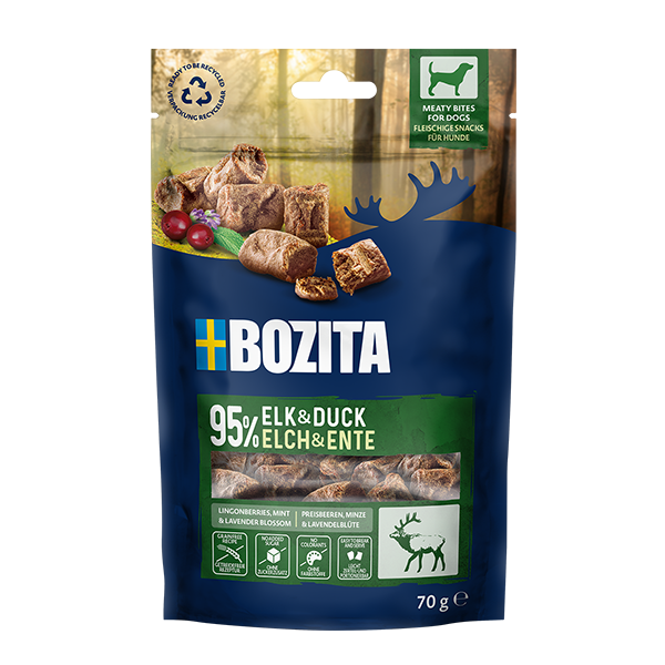 Meaty Bites Elk & Duck Hundgodis - 70 g