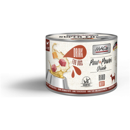 Paw Power Drink Nöt för Hund - 6 x 200 g