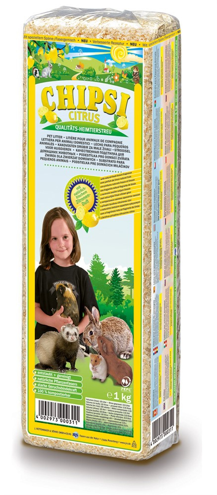 Burspån Citrus - 15 L | Djurtyp - Gnagare - Gnagarens hem - Burspån | DogStyle