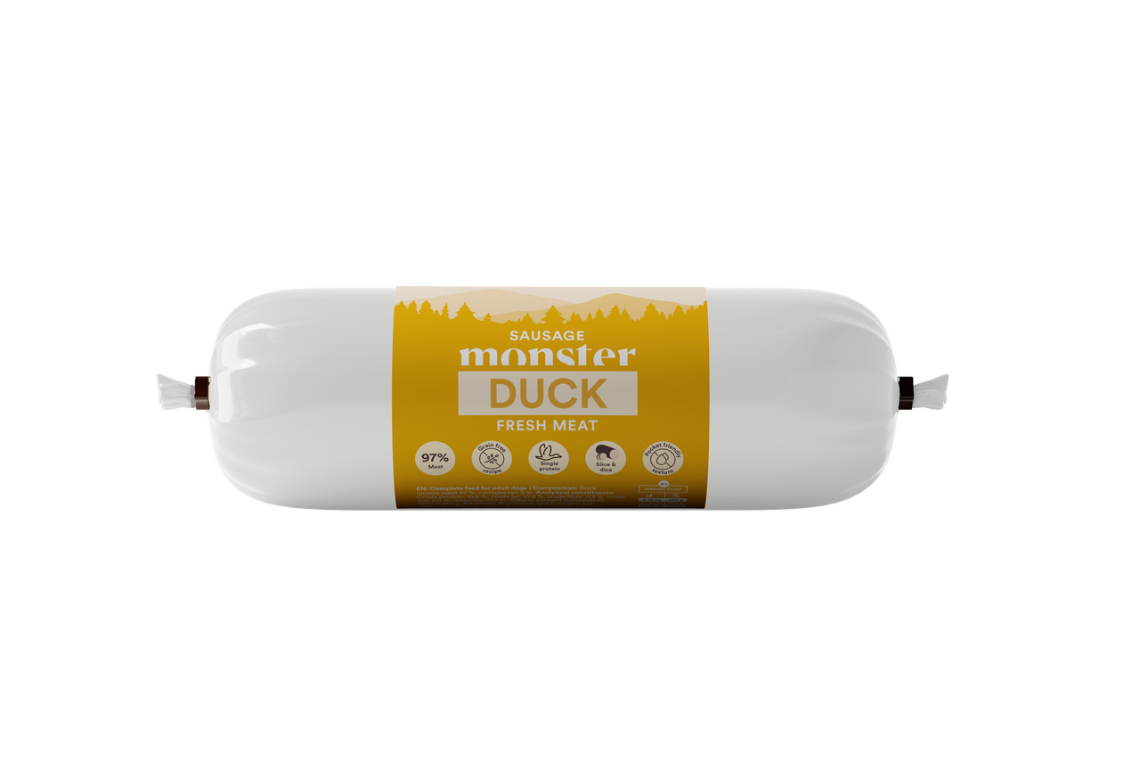 Dog Sausage Duck Hundfoder - 12 x 200 g