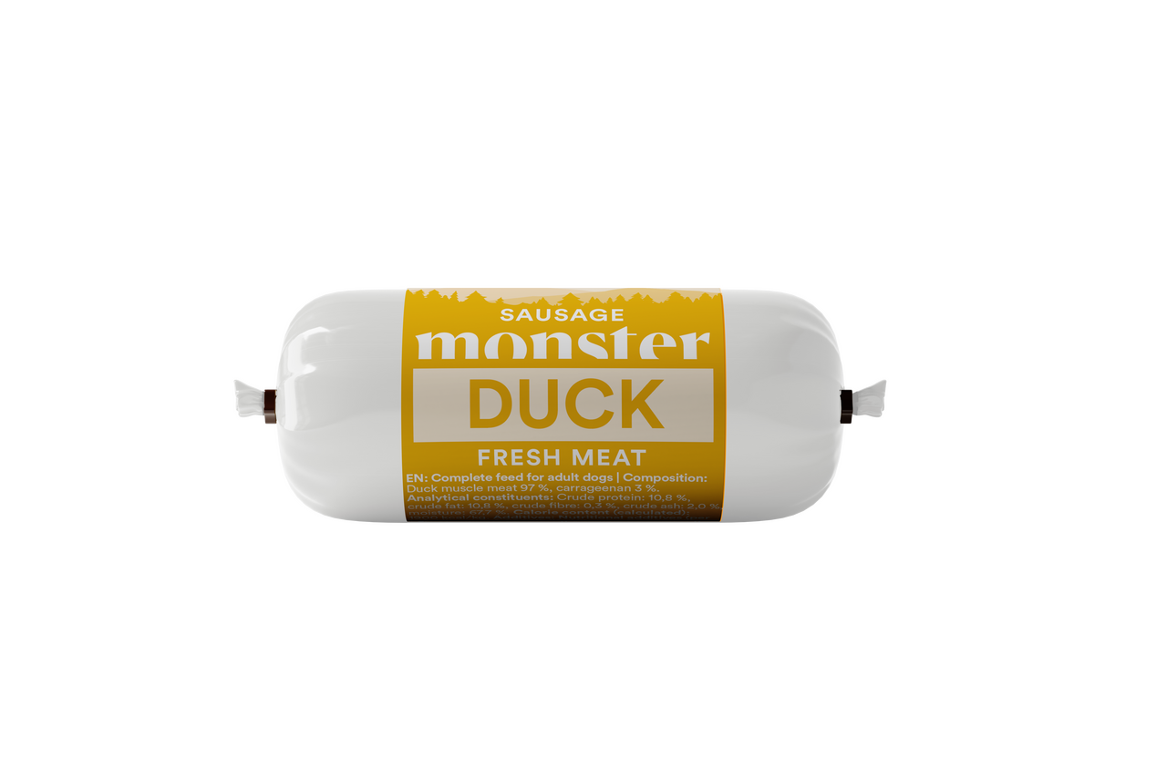 Dog Sausage Duck Hundfoder - 80 g