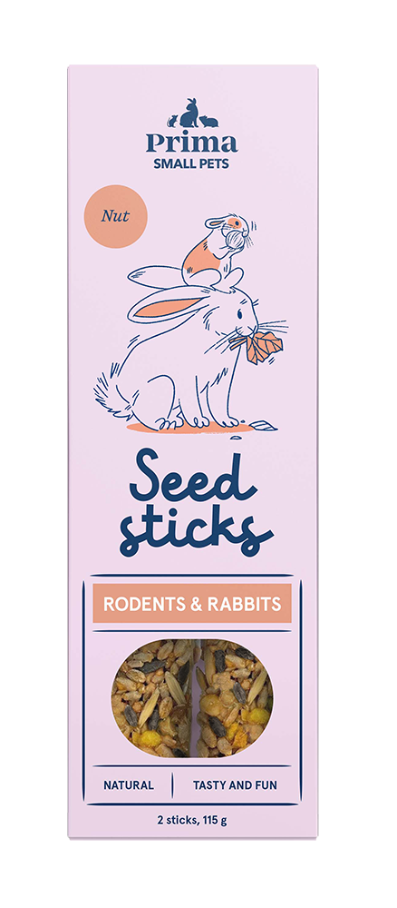 Fröstänger Nöt till kanin och gnagare - 2-pack | Djurtyp - Kanin - Kaningodis | DogStyle