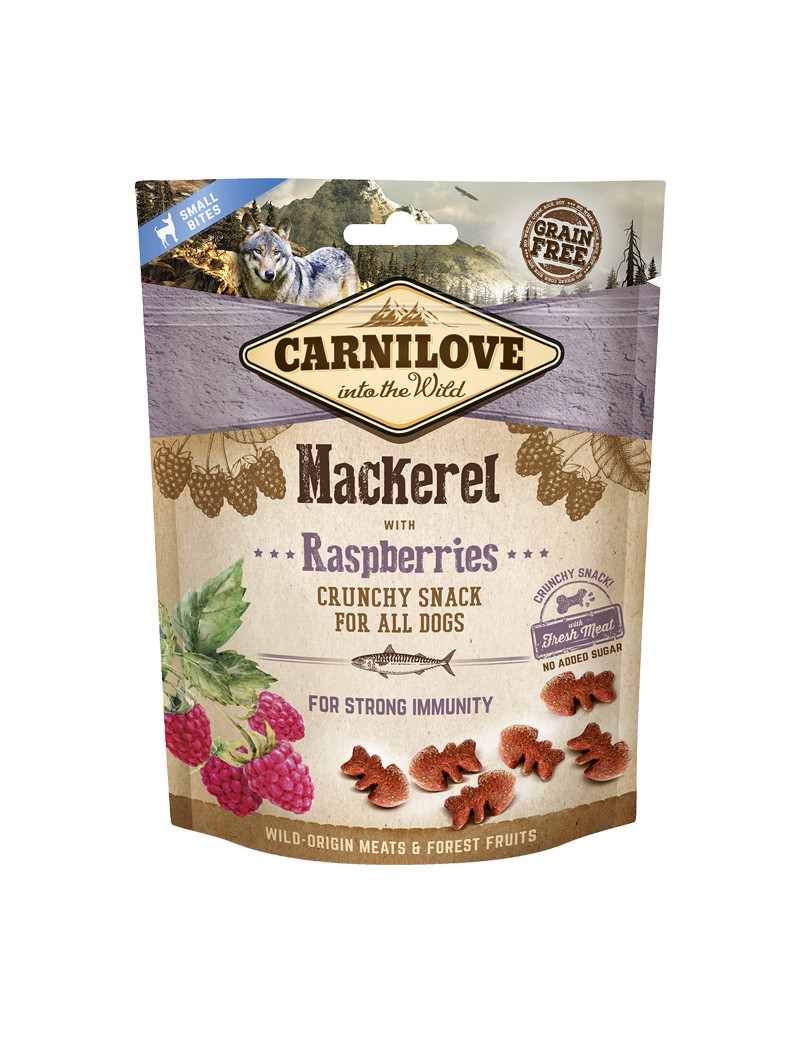 Crunchy Snack Makrill & Hallon hundgodis - 200 g