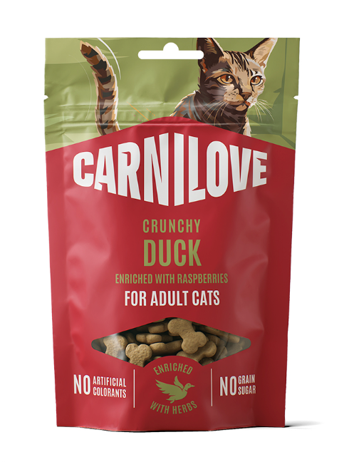 Carnilove Cat Crunchy Snack Duck Enriched with Raspberries - 50 g