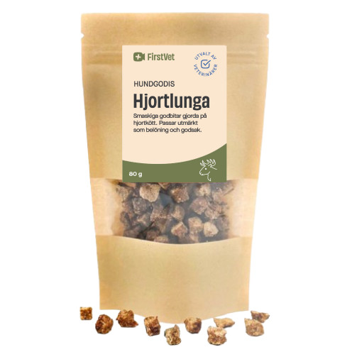 FirstVets hundgodis - hjortlunga - 80 g
