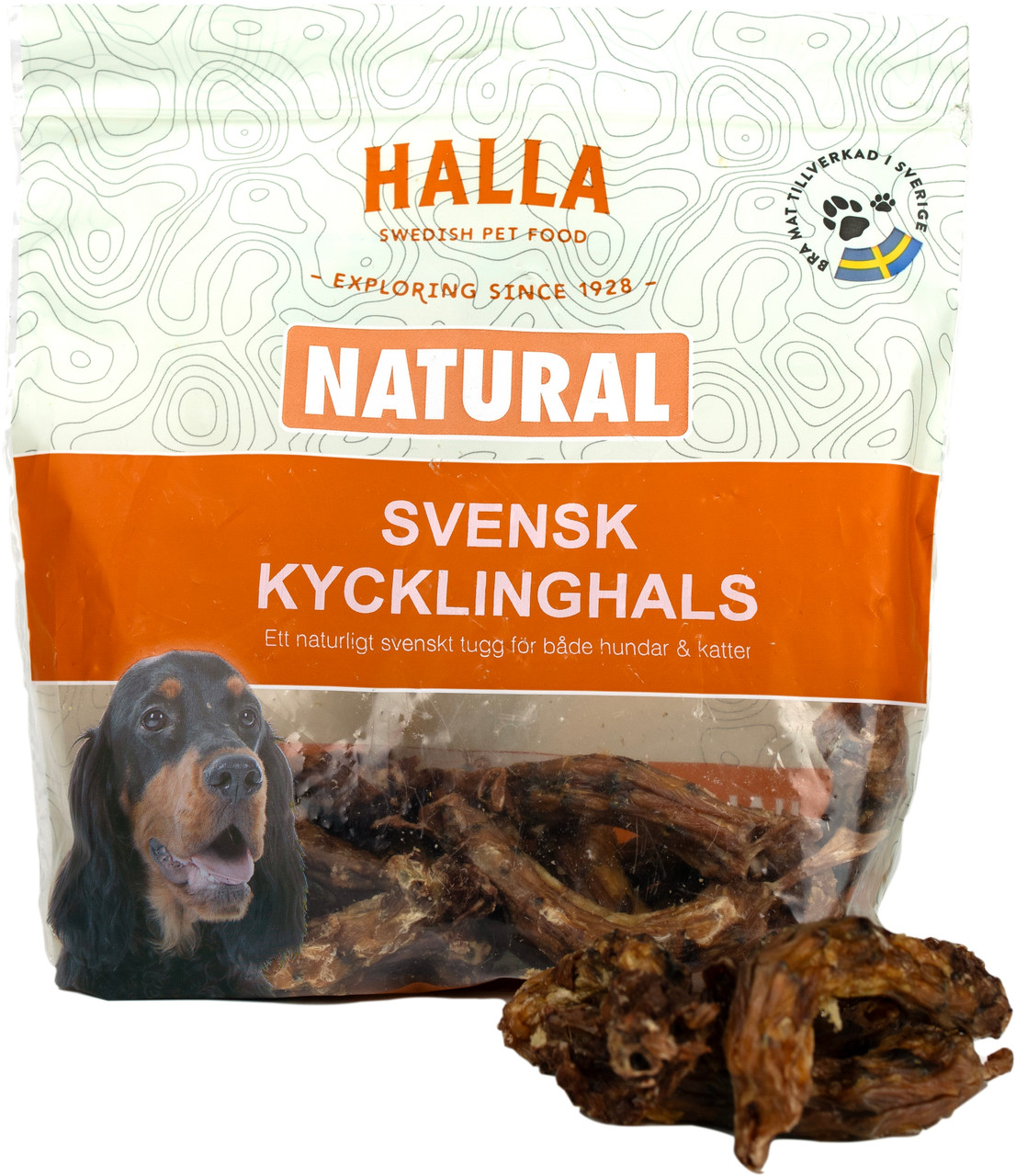 Svensk kycklinghals hundgodis - 180 g