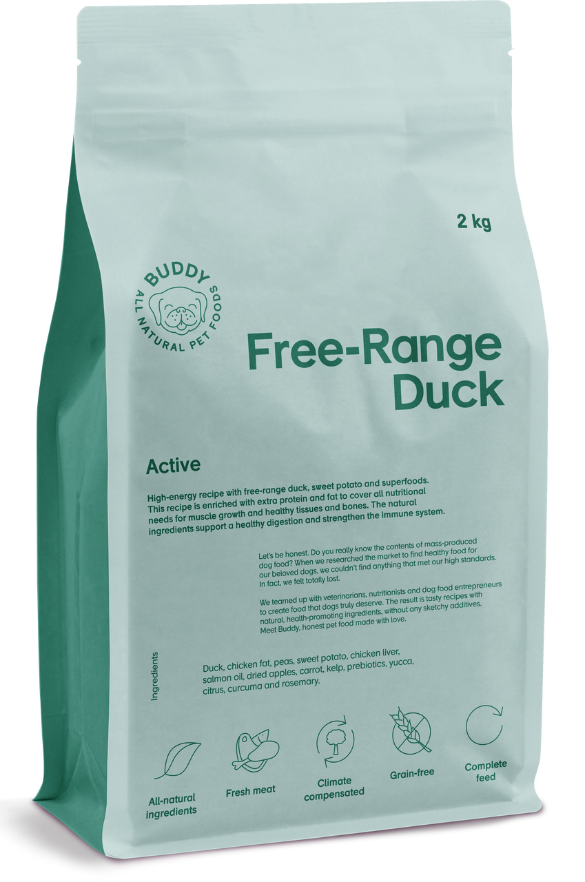 Free-Range Duck Torrfoder för Hund - 2 kg