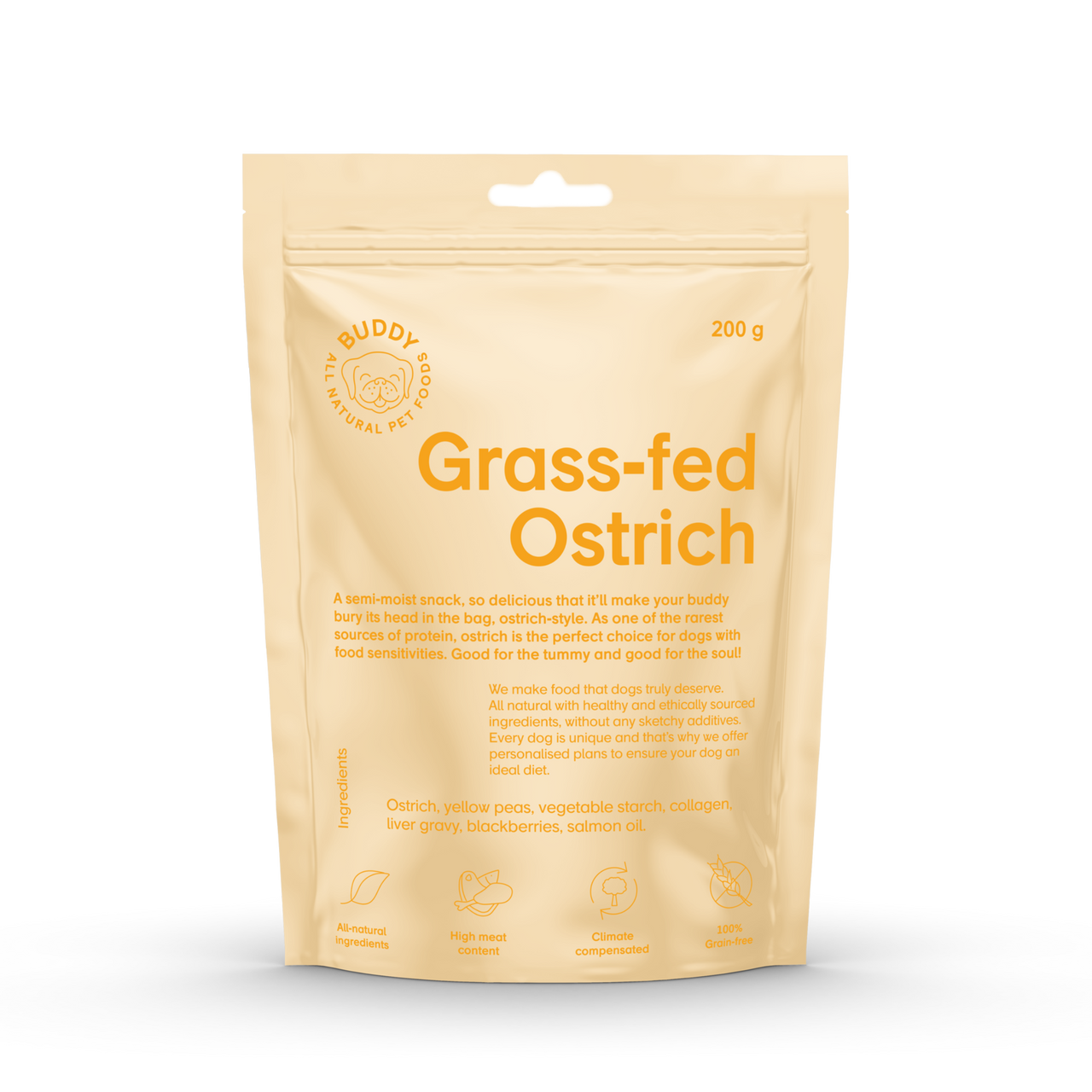 Hundgodis Semi-moist Snack Struts och Björnbär - 200 g