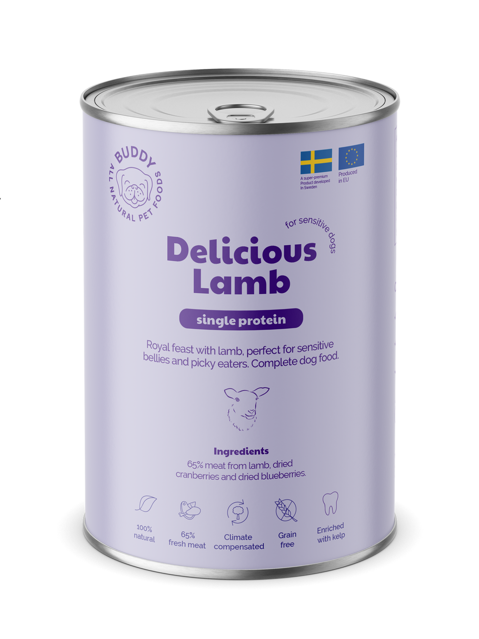 Delicious Lamb Våtfoder för Hund - 6 x 400 g