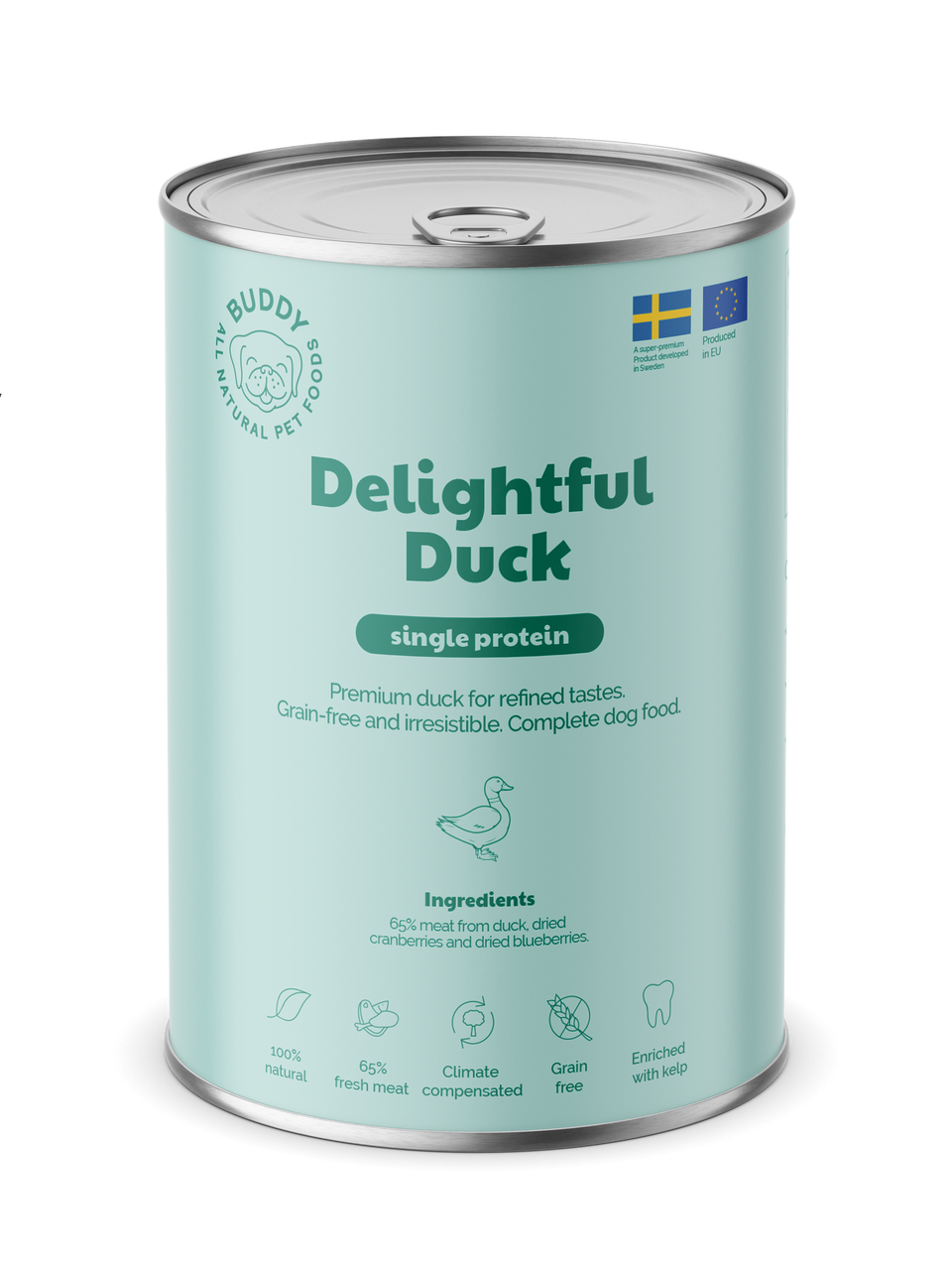 Delightful Duck Våtfoder för Hund - 6 x 400 g