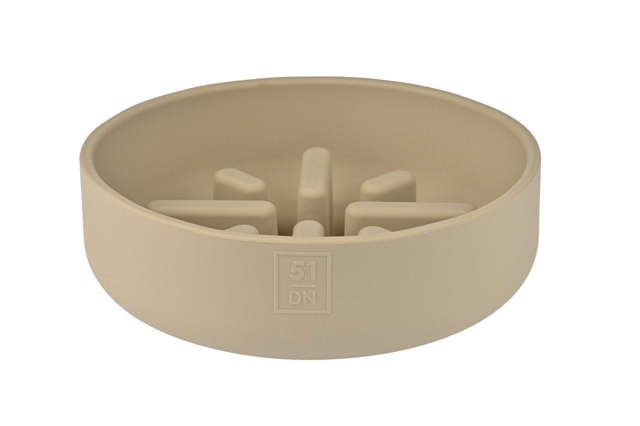 Matskål Slowfeeder till Hund - 350 ml / Sand