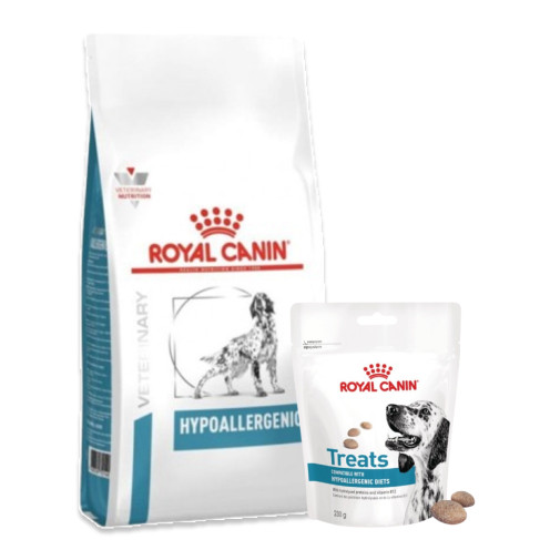 Köp Veterinary Diets Dog Derma Hypoallergenic 14 kg - få godis på köpet! - 14 kg + 230 g