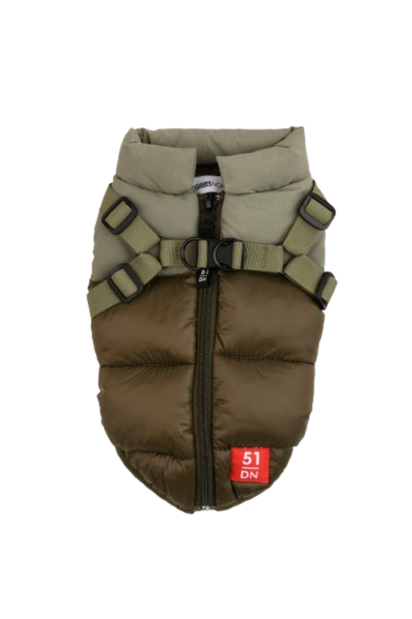 Hundtäcke med sele - 28 cm / Grön