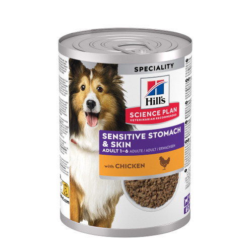 Adult Sensitive Stomach & Skin Våtfoder med kyckling - 12 x 370 g