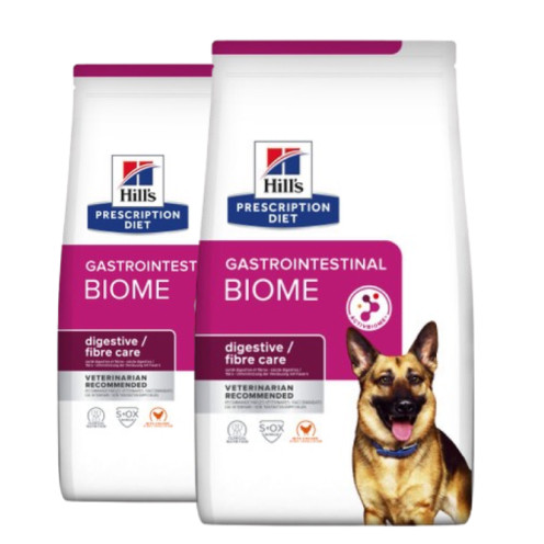 2-pack Prescription Diet Gastrointestinal Biome torrfoder till hund med Kyckling - 2 x 10 kg