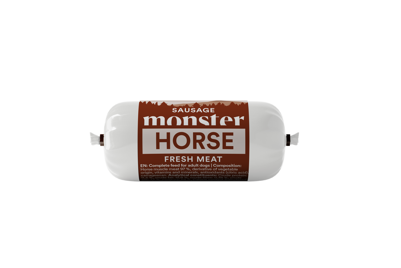 Dog Sausage Horse Hundfoder - 80 g