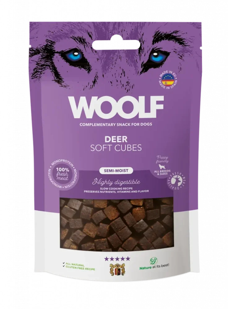 Soft Cubes Hjort Hundgodis - 100 g