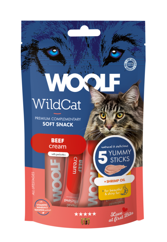 Creamy Snack Nöt & Räkolja Kattgodis - 5 x 14 g