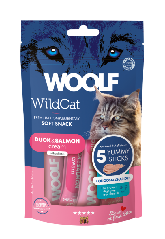 Creamy Snack Anka & Lax Kattgodis - 5 x 14 g