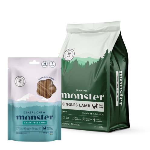 K&ouml;p Dog Grain Free Singles Lamb - f&aring; Dental Chew p&aring; k&ouml;pet! - 12 kg + Dental Chew