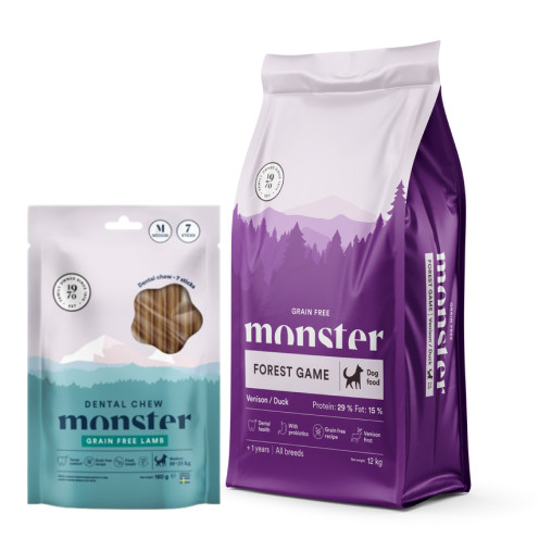 K&ouml;p Dog Grain Free Forest Venison & Duck - f&aring; Dental Chew p&aring; k&ouml;pet! - 12 kg + Dental Chew