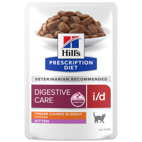 Prescription Diet i/d Digestive Care våtfoder med kyckling för kattungar - 12 x 85 g