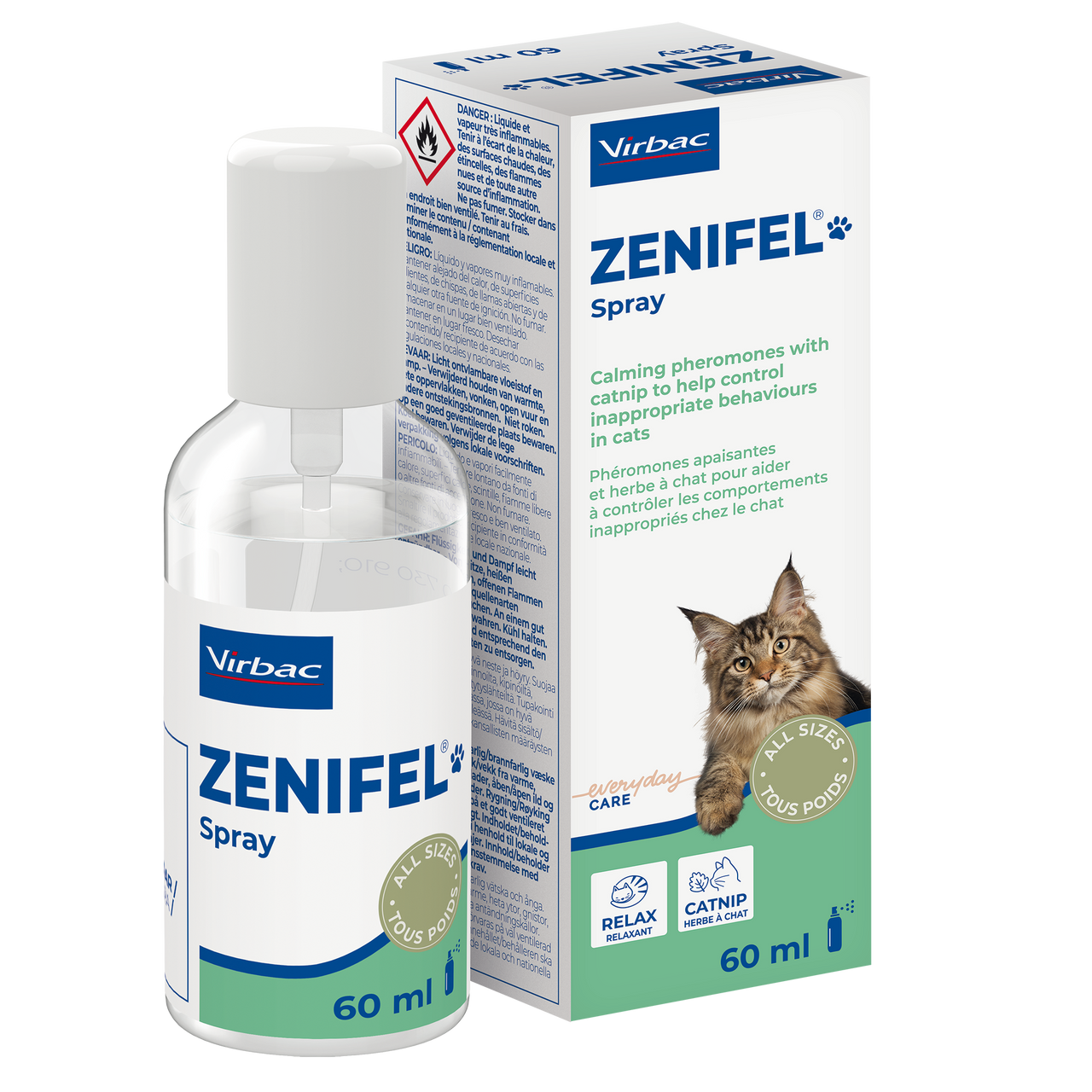 Zenifel Spray till Katt - 60 ml