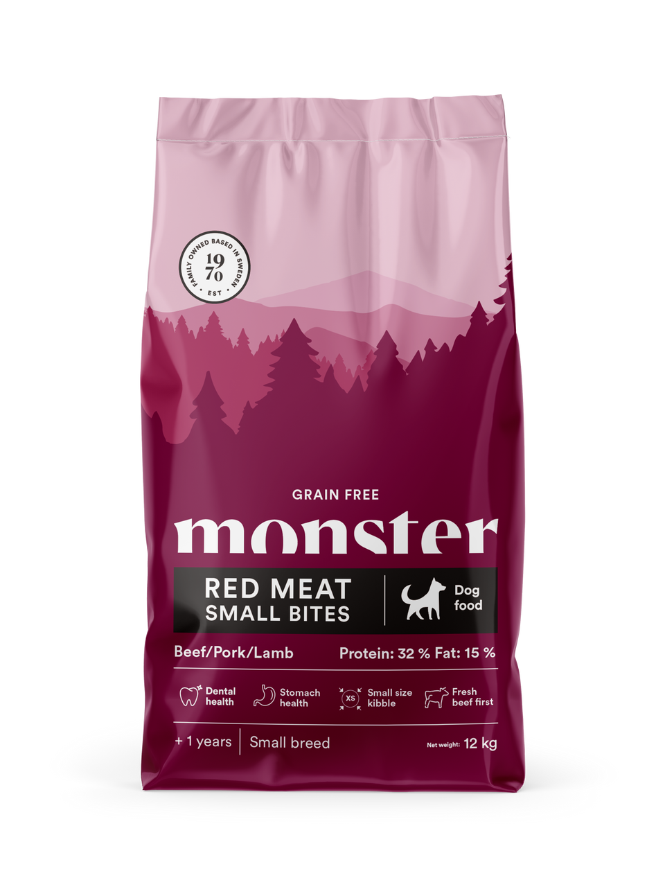 Dog Grain Free Adult Red Meat Small Bites - 12 kg