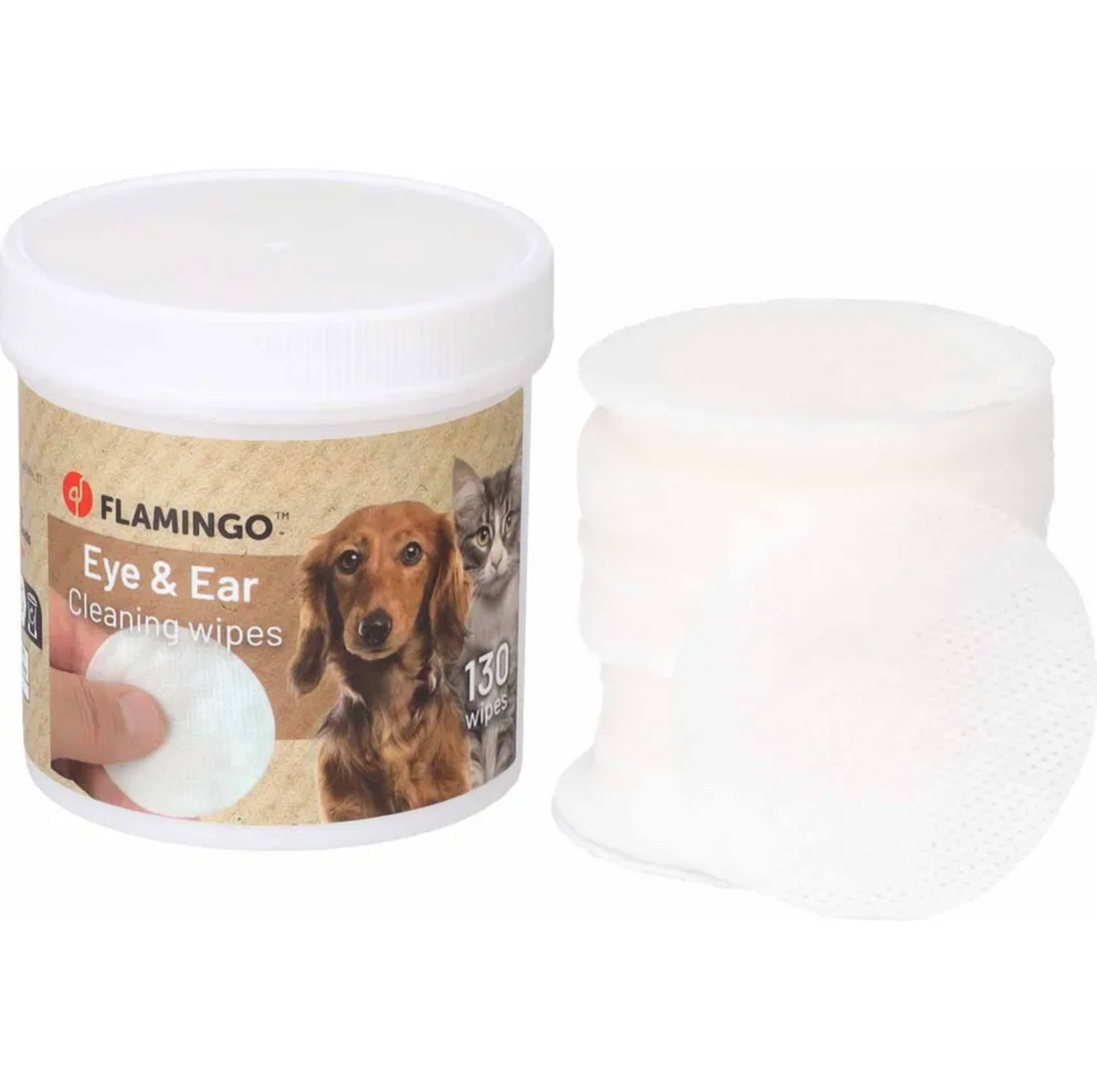 Ögon- & öronrengöringspads till hund och katt - 130 st